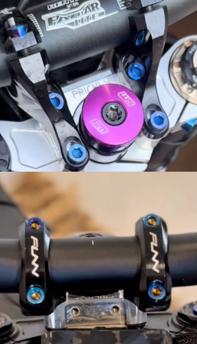 FULL DIRECT MOUNT TITANIUM BOLTS(set of 8)